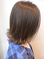 マイラ 銀座(myla)&nbsp;【田村】マロンベージュ切りっぱなし外ハネAラインボブ