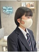 ワイドバング×かわいい顔まわり