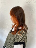 ラブリッシュ(LOVERICHE)&nbsp;透明感カラー＋オレンジインナー   【浜崎style】