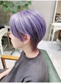 【days hair】パープルカラー/韓国マッシュウルフショート