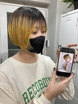 ゲーム 渋谷店(GAME)&nbsp;ダブルカラーイエローカラーケアブリーチハイトーンカラー韓国