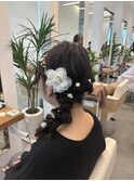 サイド編み下ろし