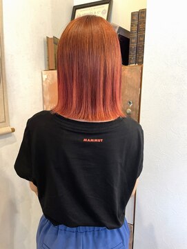 ソルシエ ヘアー(Solcie hair) 切りっぱなし×ハイトーンカラー