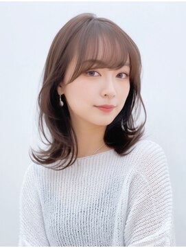 ユーフォリア 青山(Euphoria) 大人可愛い寒色系透明感カラーロングフェイスレイヤー