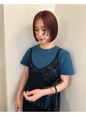 ステップカット+チェリーブラウン　kaho