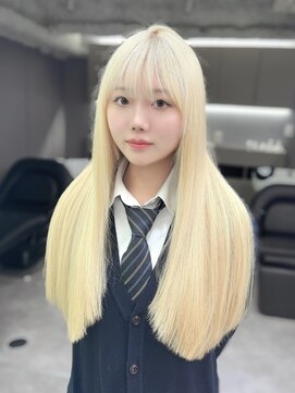 ロテ 名古屋 名駅店(Lote.) イメチェン/ホワイトブロンド/外ハネボブ/美髪/名古屋/名駅