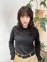 ワイビー グリーン リル(y.be green rel)&nbsp;前髪ストレート×ニュアンスパーマ