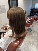 明るめブリーチオンベージュカラー