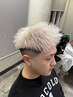 【久保指名クーポン】フルホワイトカラー＋パーマ＋カット