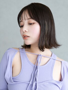 アルバム 新宿(ALBUM SHINJUKU) ボブミディアムおくれ毛前髪カット_F90842