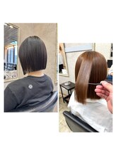 艶のある髪質改善縮毛矯正【楽×お洒落】