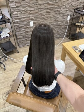 ヘア カンパニー トワ 千葉店(TOWA) 千葉/千葉駅/ダブルカラー/オリーブグレー/黒髪/ヘッドスパ