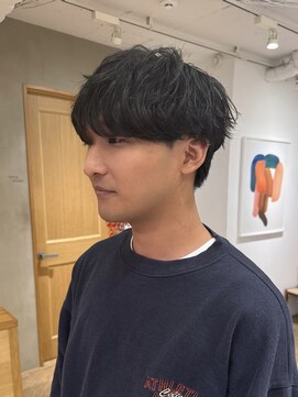 ローレン(LOREN) ベリーショート/ダークアッシュ/ニュアンスパーマ/韓国マッシュ