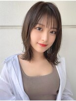 サンドパールス 仙台店(sand PALCE)&nbsp;ブリーチなし/髪質改善/大人ガーリー/グレーブラウン/前髪/仙台