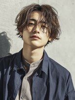 プラスリブ(Plus Lib)&nbsp;ミディアムセンターパート×ナチュラルベージュ