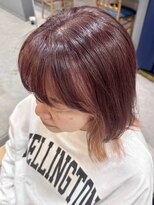 グラッシー センター北店(GLASSI)&nbsp;【デザインカラー】で白髪ぼかし★ピンクベージュ★逆アンブレラ