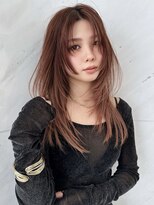 サイン 表参道(SIGN) ハッシュカット顔周りミディアムレイヤーカット表参道髪質改善♪