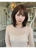結べるハッシュカット/ミディアムレイヤー/ウルフカット
