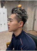 極道パーマ/ホワイトメッシュ