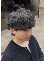 クオル キャスト 神戸三宮(QOL×cast) メンズ波巻きスパイラルパーマメンズマッシュ/三宮