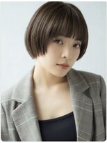 ブロッサム 東久留米店(Blossom)&nbsp;小顔見せ◎前髪あり丸み大人ショートボブ