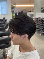 テンション(tension)&nbsp;メンズカットフェザーパーマニュアンスパーマ眉毛カット札幌大通