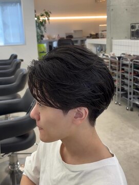 テンション(tension) メンズカットフェザーパーマニュアンスパーマ眉毛カット札幌大通