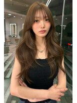 ランズ アネックス 梅田(LANDS ANNEX) ベージュを活かすカーテンバングなレイヤーカット 【大阪 梅田】