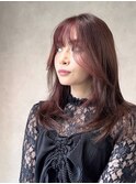 ミルクティーブロンド/ダークブルー/デジタルパーマ/湘南台