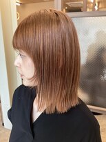 フランヘア 新宮店(Flan hair)&nbsp;キリッぱなしボブに顔まわりレイヤーで小顔効果を！！