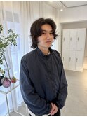 メンズミディアムパーマ