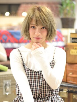 マリオ ヘアー デザイン(MARIO HAIR DESIGN) MARIO☆ハイトーンフェザーボブ