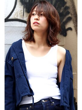 エイト ヘアサロン 渋谷本店(EIGHT) くせ毛風無造作ミディアム３/Mii