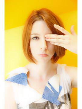 ブーケ(BOUQUET) クラシカル　ナチュラルボブ　センターパート　モカ