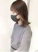 Aラインボブ×インナーカラー