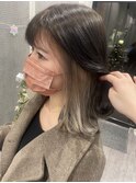 インナーカラーホワイトベージュ