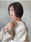 顔まわりレイヤーボブ_外ハネボブセクションカラー_ba391082