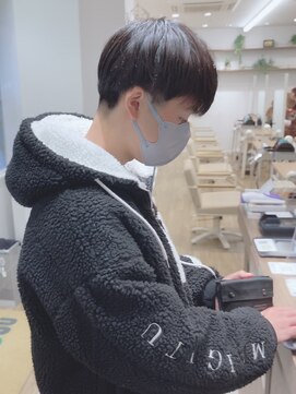 モリオフロムロンドン 松戸店(Morio from London) 【松戸 岩口】黒髪ツーブロックマッシュショート