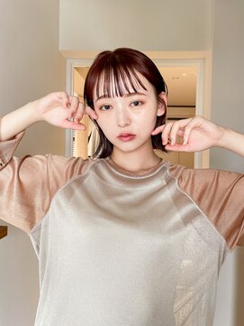 ユイル(Uil) 似合わせ小顔ボブ×暖色カラー デザインカラー