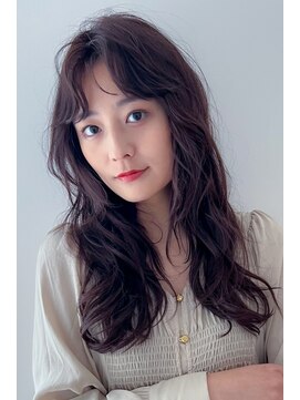 ステラ 川口東領家店(STELLA) シアーカラー薄めバングエアリーカール