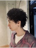 無造作　波巻　ニュアンスマッシュ　センターパート　ツイスパ