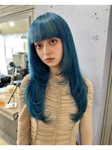ヘアアンドスパ リコ(Hair&Spa Rico By LikkleMore) #レイヤーカット　#シアンブルー