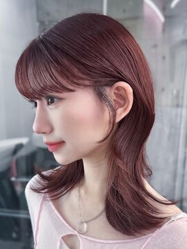 フィヴェント(Fivent) メルティカラー似合わせカットフェミニンロング韓国レイヤー