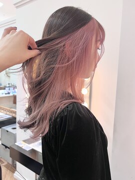 コワファースト  させぼ五番街店(COIFF1RST) ペールピンク×インナーカラー