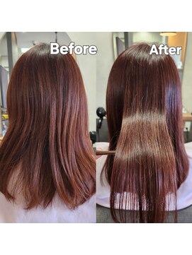 テーラヘアー 土気あすみが丘店(TELA HAIR) 髪質改善ストレート×ピンクベージュ