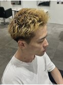 メンズカットカラーブリーチショートスパイキーショートカット