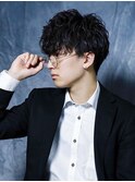 癖毛風パーマ ビジカジヘア