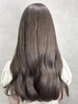 ルノン(LUNON) ハイライトカラーくびれヘアアプリコットオレンジ