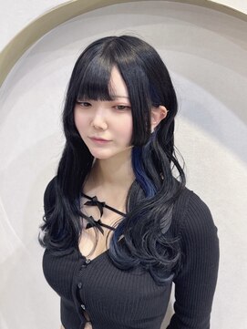 ミラ(MIRA) インナーカラーネイビー/デザインカラー/艶カラー