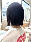 20代～50代☆切りっぱなしボブ☆大人ボブ刈り上げボブ黒髪◎